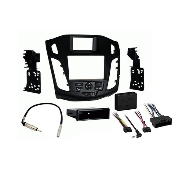 Ford Focus 2012-2014 Single or Double DIN Stereo Harness Radio Install Dash Kit