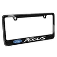 thumbnail image 1 of Ford Focus Black Real 3K Carbon Fiber Glossy Finish License Plate Frame, 1 of 7