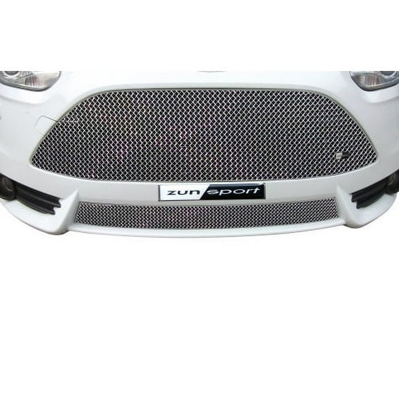 Ford Focus St Mk3 - Front Grill Set - Silver finish (2011 to 2014)