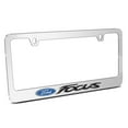 thumbnail image 1 of Ford Focus in 3D American-Made Mirror Chrome Metal License Plate Frame, 1 of 8