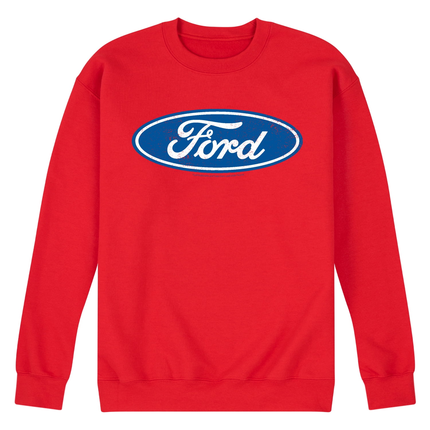 Ford - Ford Full Color Logo - Men's Crew Fleece Pullover Sweatshirt