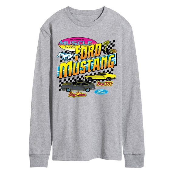 Ford - Ford Mustang 1978 King Cobra 1971 Boss 351 Men's Long Sleeve Graphic T-Shirt