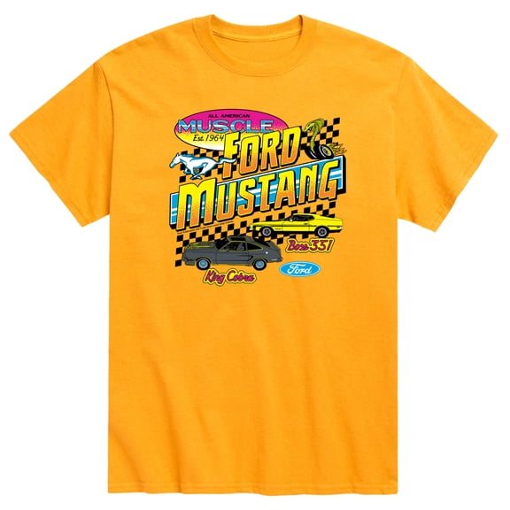 Ford - Ford Mustang 1978 King Cobra 1971 Boss 351 - Men's Short Sleeve Graphic T-Shirt