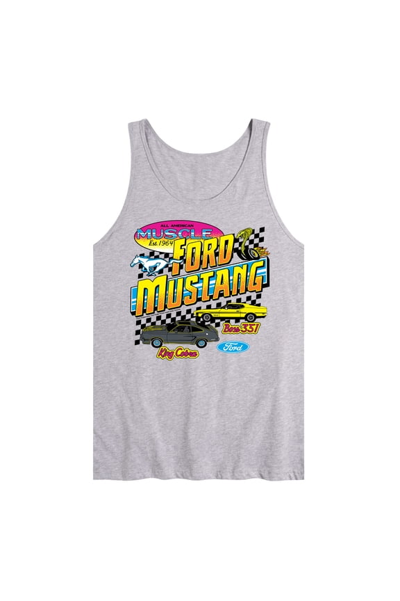 - Ford Mustang 1978 King Cobra 1971 Boss 351 - Men's Sleeveless Graphic Tank