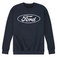 thumbnail image 1 of Ford - Ford One Color Circle Logo - Men's Crew Fleece Pullover Sweatshirt, 1 of 5
