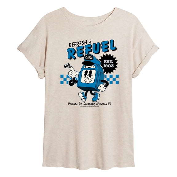 Ford - Ford Refresh Refuel - Women's Oversized Graphic T-Shirt
