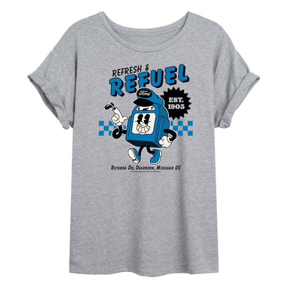 Ford - Ford Refresh Refuel - Women's Oversized Graphic T-Shirt