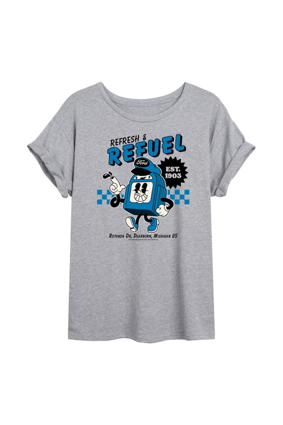 - Ford Refresh Refuel - Women's Oversized Graphic T-Shirt