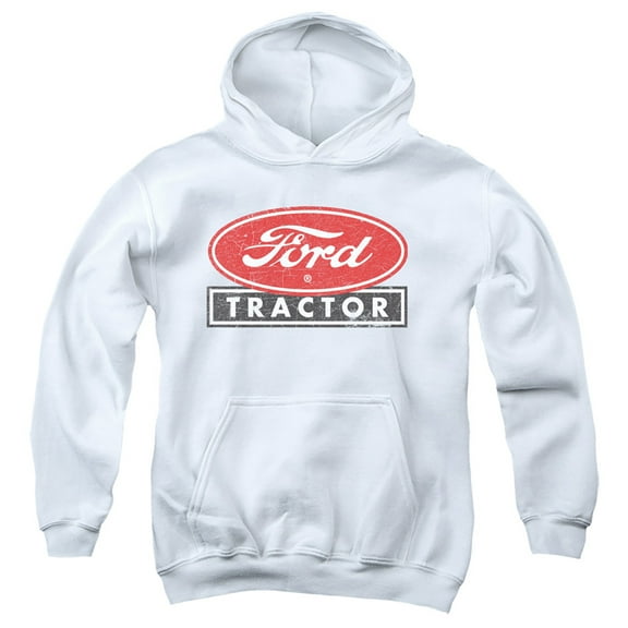 Ford Ford Tractor Youth Pullover Hoodie Sweatshirt White