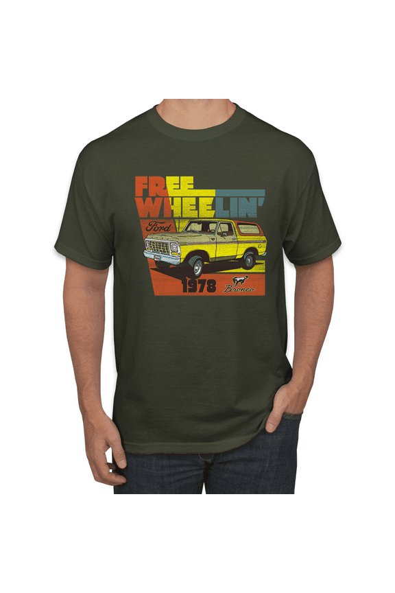 Ford Free Wheelin 1978 Bronco Classic Rasta 70s Cars and Trucks Graphic T-Shirt