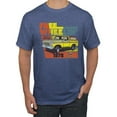 thumbnail image 1 of Ford Free Wheelin 1978 Bronco Classic Rasta 70s | Mens Cars and Trucks Graphic T-Shirt, Vintage Heather Blue, Small, 1 of 4
