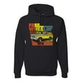 thumbnail image 1 of Ford Free Wheelin 1978 Bronco Classic Rasta 70s | Mens Cars and Trucks Hooded Sweatshirt Graphic Hoodie, Black, Small, 1 of 4
