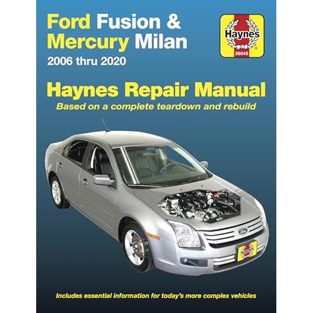 PreOwned Ford Fusion & Mercury Milan (0614) Haynes Repair Manual (Does not include information