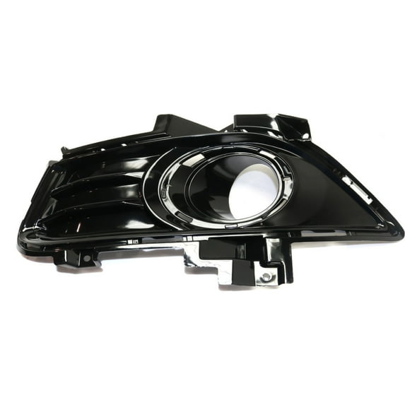 For Ford Fusion 2013 2014 2015 2016 Fog Light Trim Driver Side | Front | Black | With Chrome Bezel | With Fog Light Hole | Replacement For FO1038136 | DS7Z17B814CA, DS7Z17B814HA