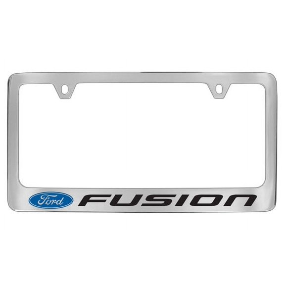 Ford Fusion Chrome Plated Metal License Plate Frame Holder