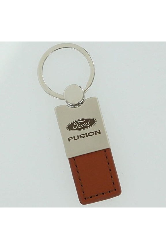 Ford Fusion Keychain & Keyring - Duo Premium Brown Leather