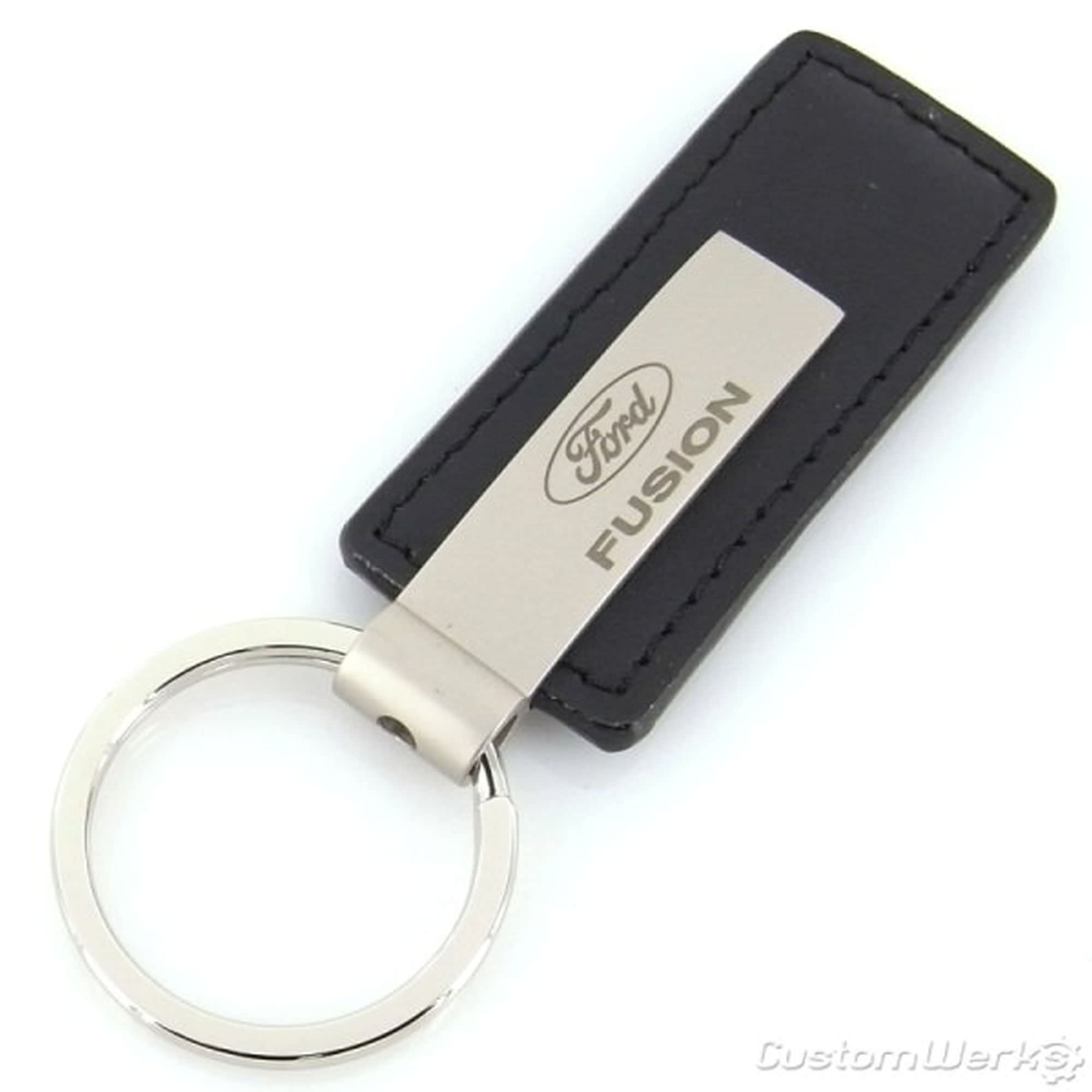 Ford Fusion Rectangular Leather Key Chain (Black) - Walmart.com