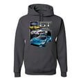 thumbnail image 1 of Ford GT American Horse Power Mustang | Mens Cars and Trucks Hooded Sweatshirt Graphic Hoodie, Charcoal, 3XL, 1 of 4