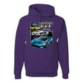 thumbnail image 1 of Ford GT American Horse Power Mustang | Mens Cars and Trucks Hooded Sweatshirt Graphic Hoodie, Purple, Large, 1 of 4