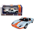 thumbnail image 1 of Ford GT Concept #6 with "Gulf" Livery Light Blue with Orange Stripe 1/24 Diecast Model Car by Motormax, 1 of 1