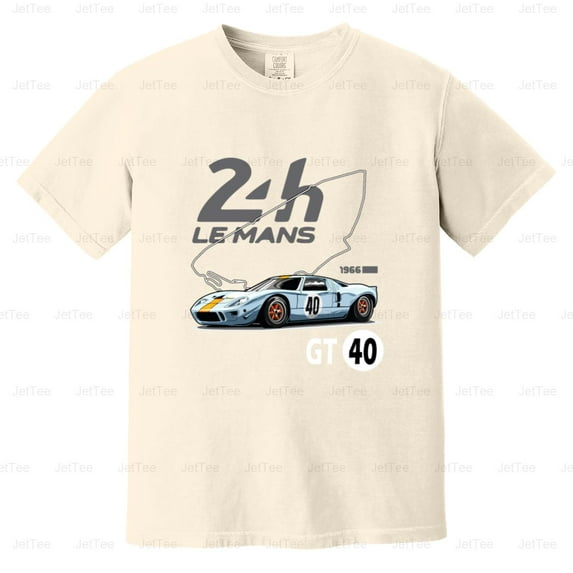 Ford GT Le Mans GT40 MK1 Vintage Retro Racing Car Motorsport Legend Comfort Color T-Shirt Unisex, up to 4XL