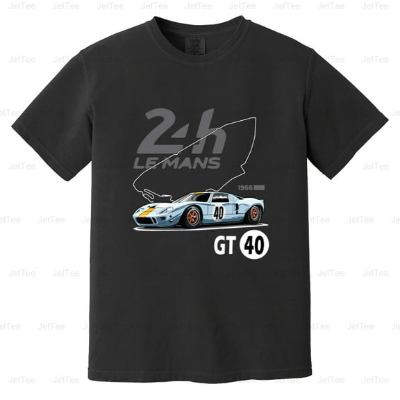 Ford GT Le Mans GT40 MK1 Vintage Retro Racing Car Motorsport Legend Comfort Color T-Shirt Unisex, up to 4XL