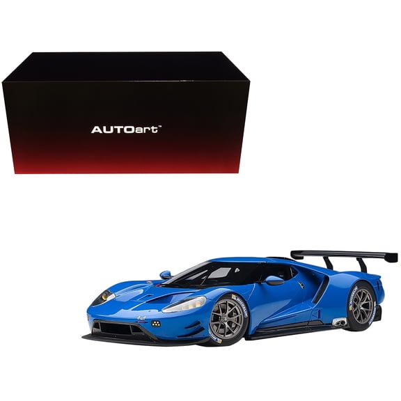 Ford GT Le Mans Plain Color Version Blue 1/18 Model Car by Autoart