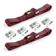 thumbnail image 1 of Ford GT40 1964-1969 Standard 2 Point Burgandy Lap Bucket Seat Belt Kit with Bracketry - 2 Belts, 1 of 1
