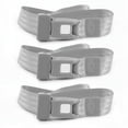thumbnail image 1 of Ford GT40 1964-1969 Standard 2 Point Gray & Grey Lap Bench Seat Belt Kit - 3 Belts, 1 of 1