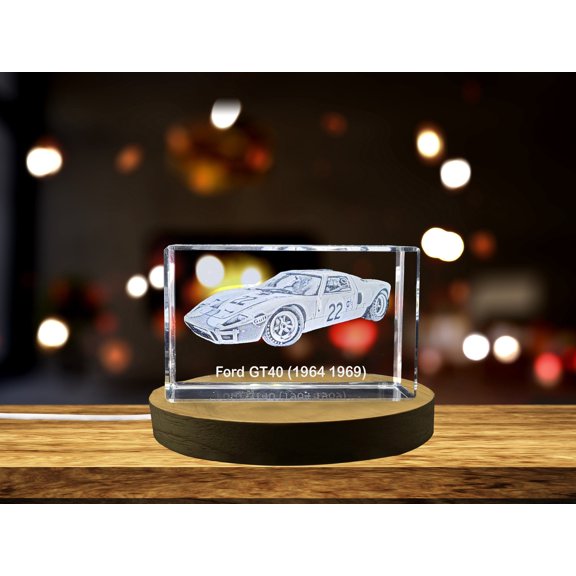 Ford GT40 Supercar Collectible Crystal | Le Mans Legend 1964-1969