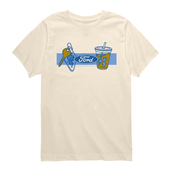 Ford - Girly Ford Logo - Youth Boys Short Sleeve Graphic T-Shirt