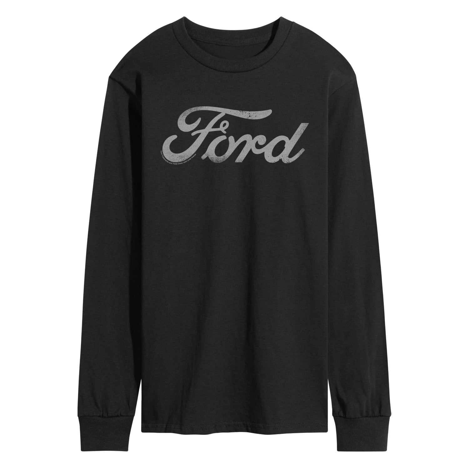 Ford - Grey Ford Logo - Men's Long Sleeve Graphic T-Shirt