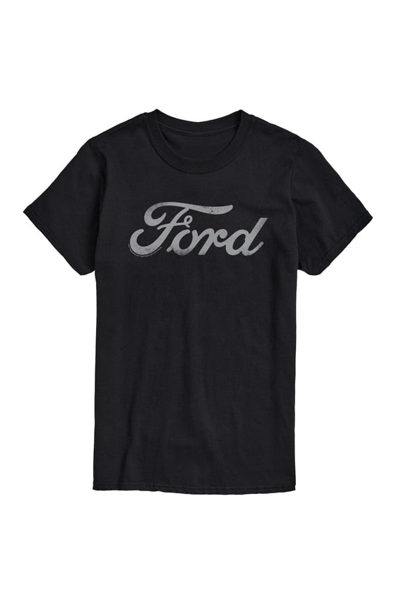 - Grey Ford Logo - Men's Short Sleeve Graphic T-Shirt