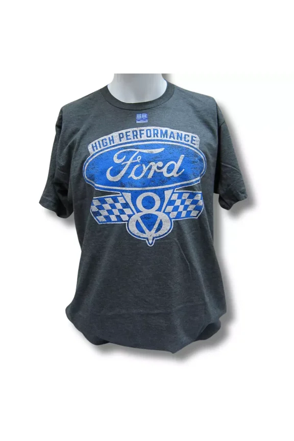 Ford High Performance V8 Logo Emblem Cotton T-Shirt Official Licensed (XL)
