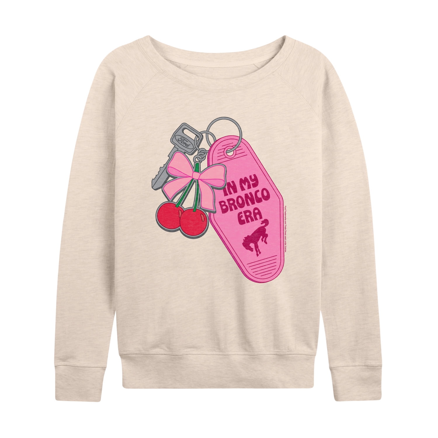 Ford - In My Bronco Era Keychains - Ladies Oversized Fleece Hoodie Sweatshirt main image 1