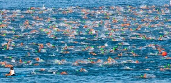 Ford Ironman World Championship Kailua Kona Hawaii Canvas Art - Panoramic Images (25 x 12)
