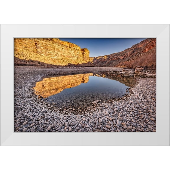 Ford, John 14x11 White Modern Wood Framed Museum Art Print Titled - Pool-Colorado River-Moab-Utah