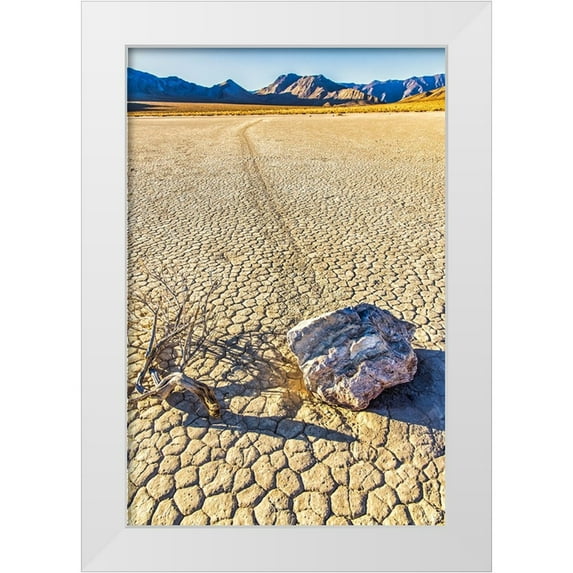 Ford, John 17x24 White Modern Wood Framed Museum Art Print Titled - Race Track Rocks-Death Valley-California