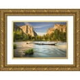 thumbnail image 1 of Ford, John 18x13 Gold Ornate Wood Framed with Double Matting Museum Art Print Titled - Valley View-Yosemite, 1 of 4