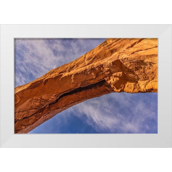 Ford, John 18x13 White Modern Wood Framed Museum Art Print Titled - North Window Arch--Arches National Park-Utah