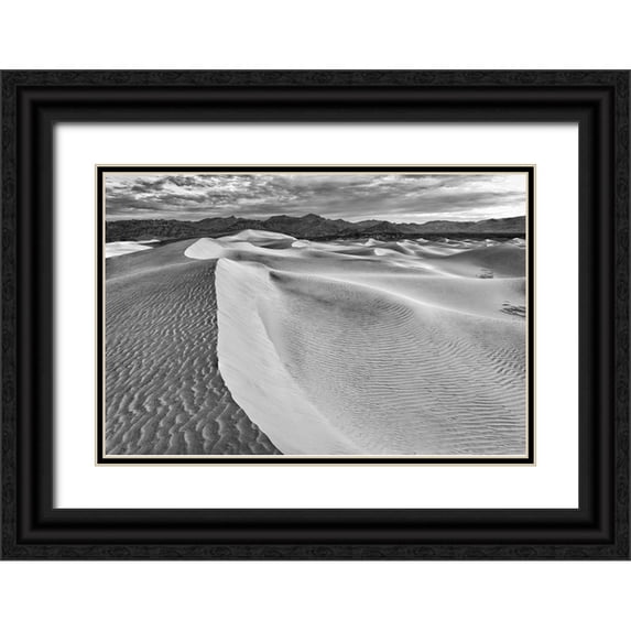 Ford, John 32x23 Black Ornate Wood Framed with Double Matting Museum Art Print Titled - Mesquite Dunes-Death Valley National Park-California