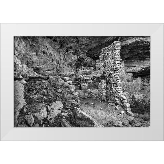 Ford, John 32x23 White Modern Wood Framed Museum Art Print Titled - Little Westwater Ruin-Canyonlands National Park-Utah