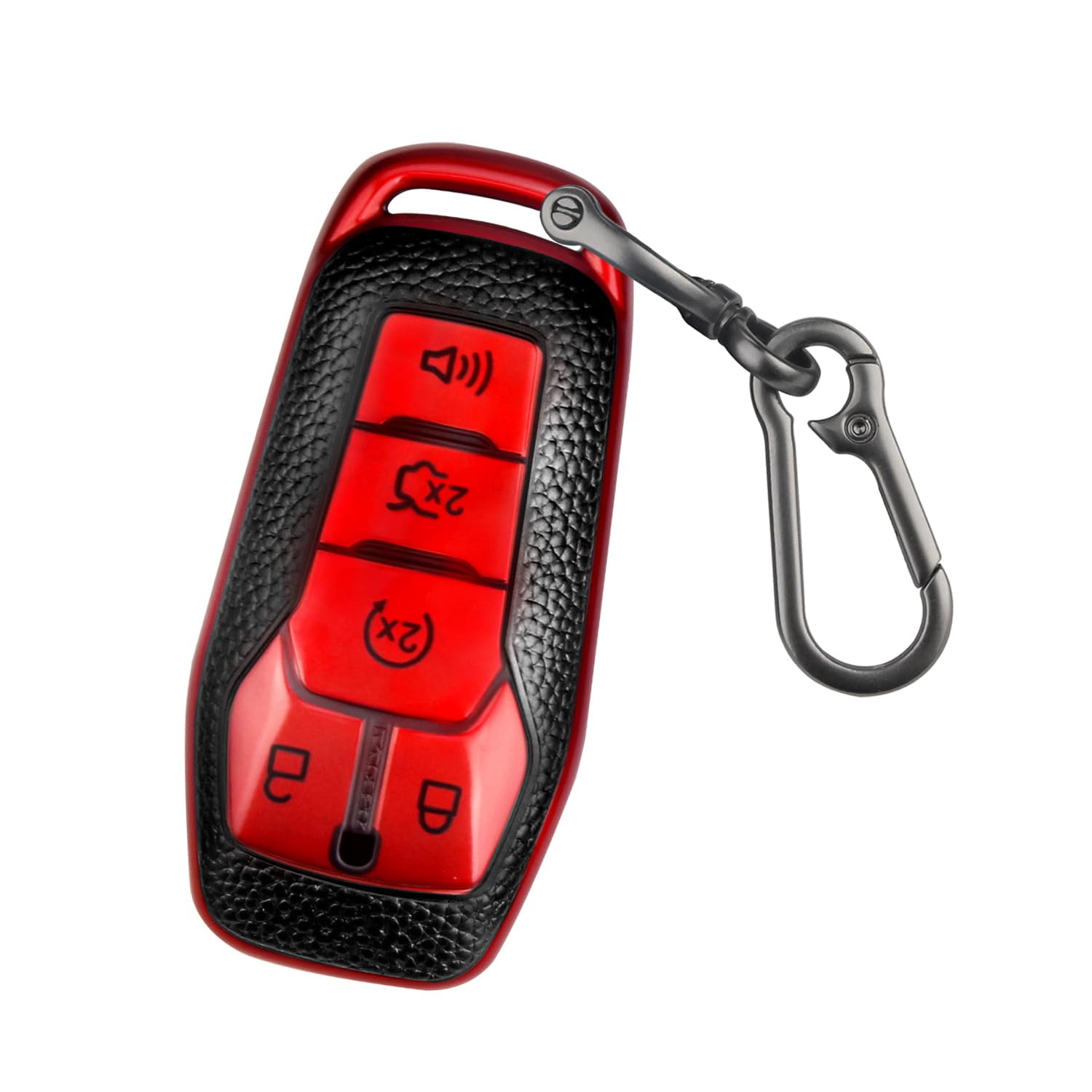 For Ford Key Fob Cover with Keychain, Shell Compatible with Ford Explorer, F150, Lincoln MKC, MKX, MKZ, Fusion, Mustang, Edge Remote Vehicle Accessories