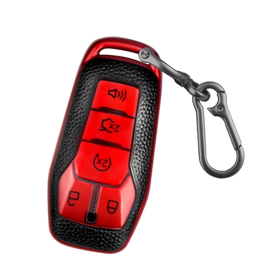For Ford Key Fob Cover with Keychain, Shell Compatible with Ford Explorer, F150, Lincoln MKC, MKX, MKZ, Fusion, Mustang, Edge Remote Vehicle Accessories