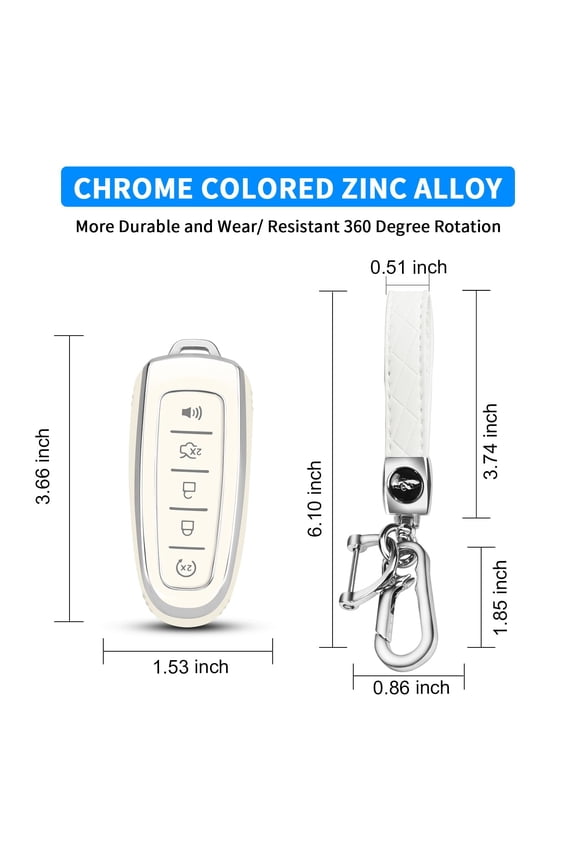 for Ford Key fob Cover,360 TPU Car Key Case Protector with Keychain Compatible with Ford C-Max Edge Escape Expedition Explorer Flex Focus Taurus Lincoln MKS MKT MKX Navigator Accessories