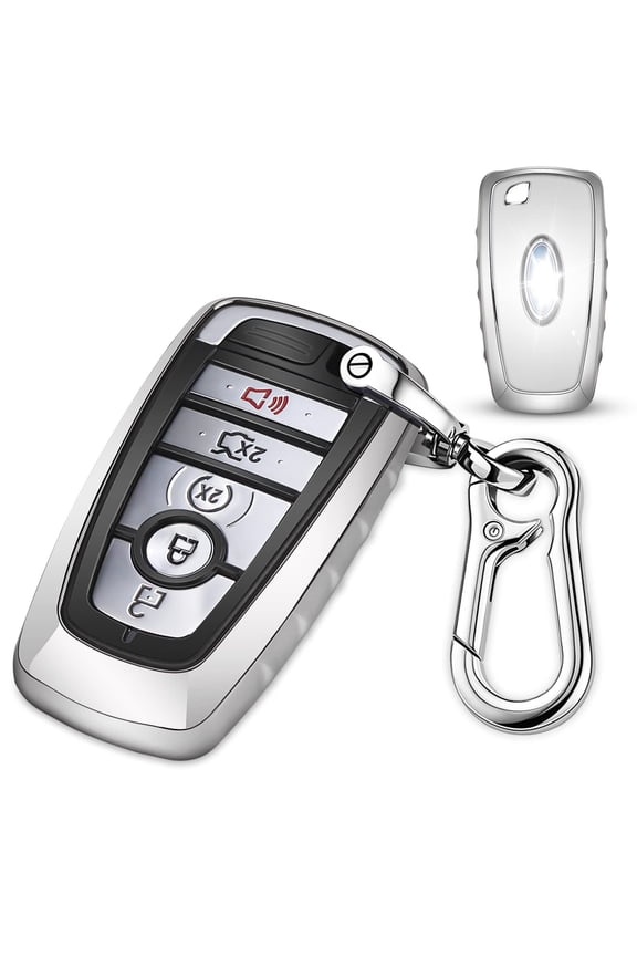 for Ford Key fob Cover,TPU Car Key Case Protector with Keychain Compatible with 2017 2018 2019 Ford Fusion F150 F250 F350 F450 F550 Edge Explorer Escape Mustang 3/4/5 buttons Smart Key