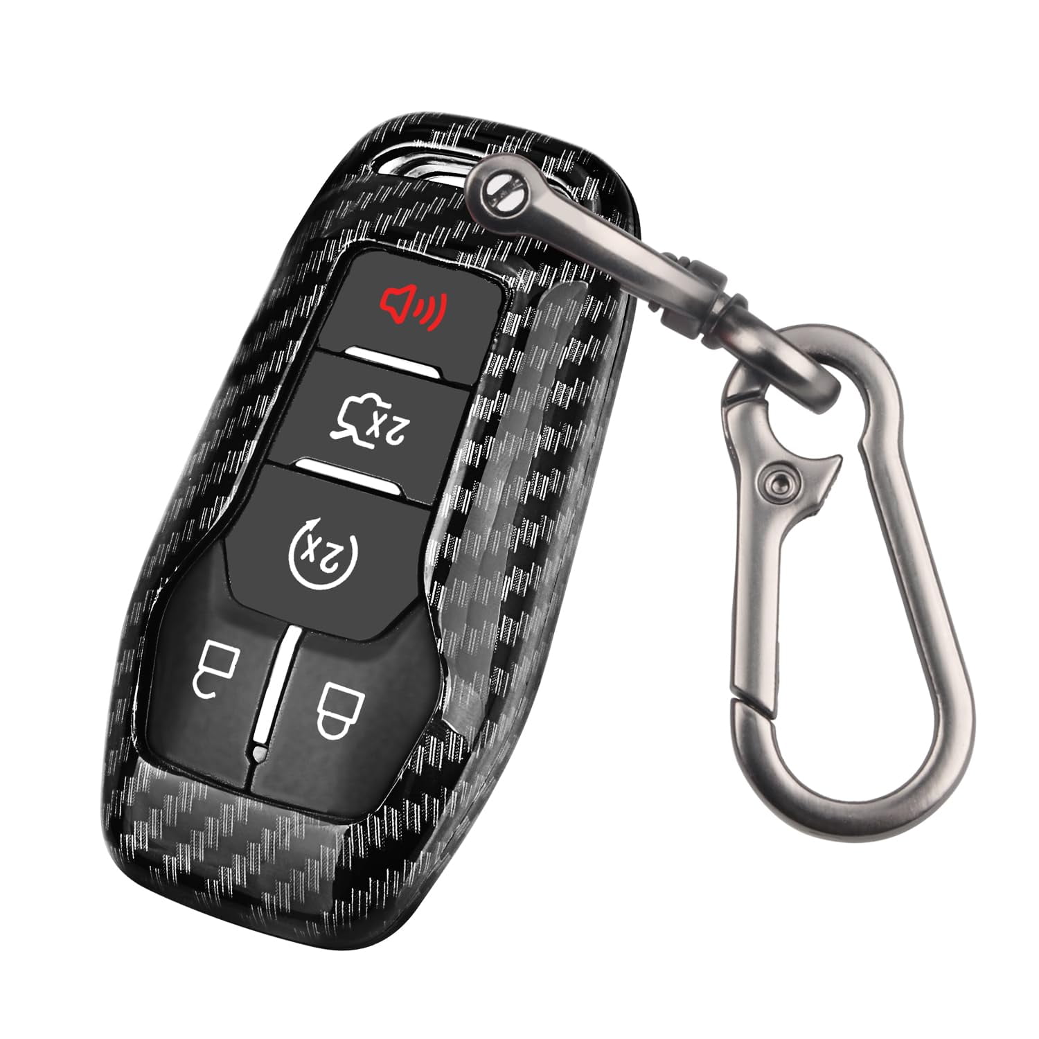 for Ford Key fob Cover,TPU Car Key Case Protector with Keychain Compatible with Ford Fusion F-150 Edge Explorer Mustang Lincoln MKZ MKC 2/3/4/5 Buttons Smart Key