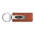 thumbnail image 1 of Ford Keychain & Keyring - Brown Premium Leather, 1 of 2