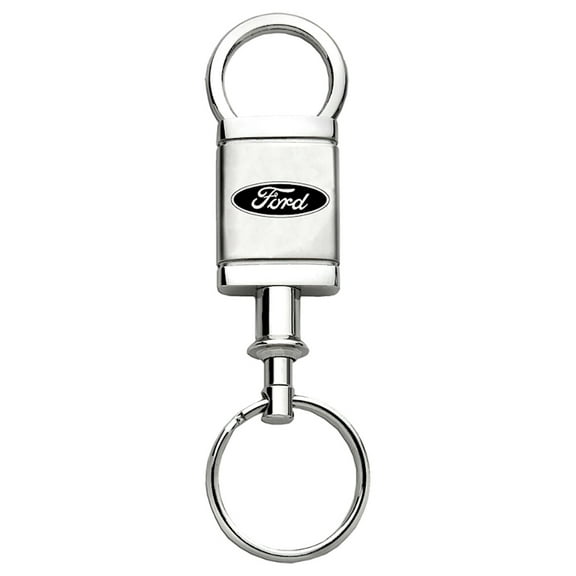 Auto Gold KCV.FOR Key Chain Ford; Valet; Satin Chrome; Stainless Steel