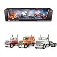 thumbnail image 1 of Ford LTL 9000 Trio Set (Two Day Cabs and One 60" Flat Top Sleeper) 1/64 Diecast Model by DCP/First Gear, 1 of 1